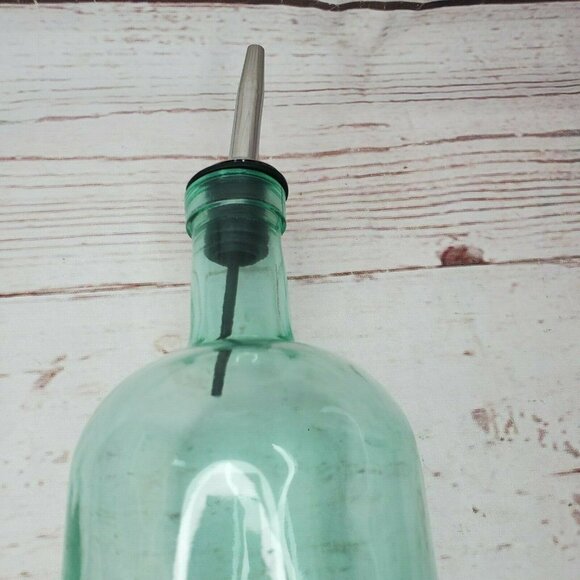 Glass Vinegar Olive Oil Dressing Empty Container With Spout - Picture 5 of 9